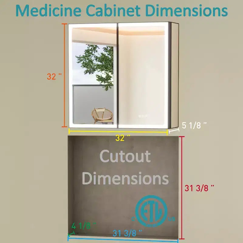 Armadietto Portamedicine da Bagno Nero con Luce LED e Specchio, Porta Singola/Doppia/Tripla, 1–3 Persone