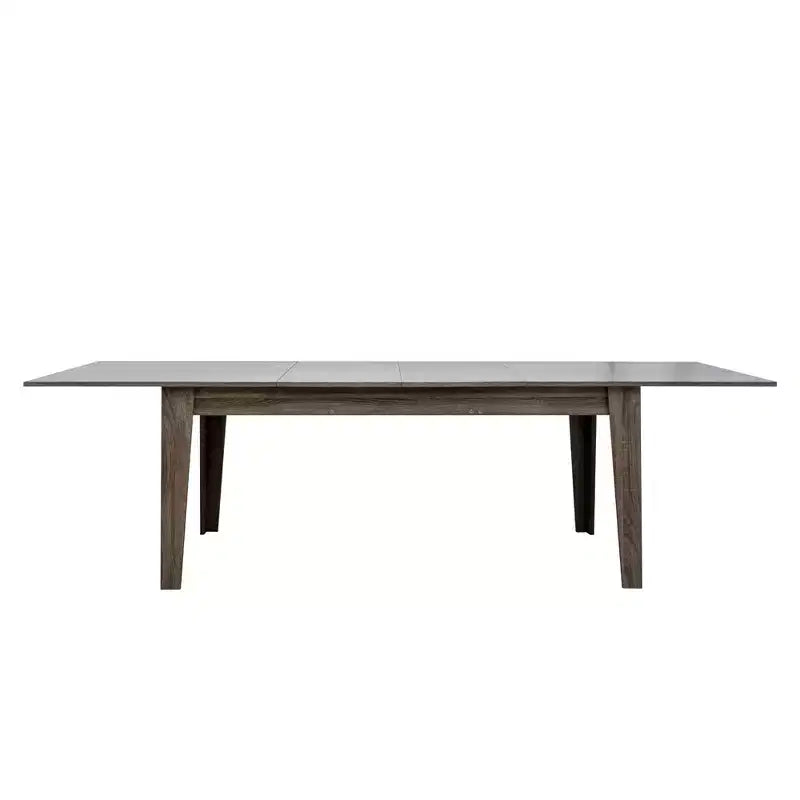 Tavolo da pranzo rettangolare allungabile da 106,3", fino a 5 posti, rovere scuro / noce