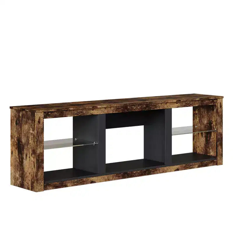 Mobile TV da 71" con luci LED, centro di intrattenimento per TV fino a 75", opzioni multicolore