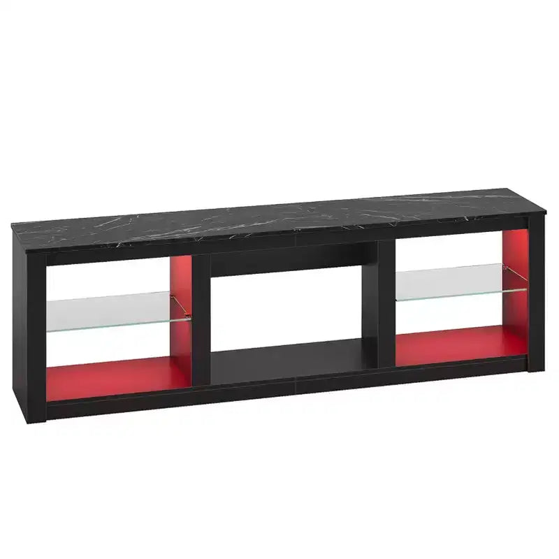Mobile TV da 71" con luci LED, centro di intrattenimento per TV fino a 75", opzioni multicolore