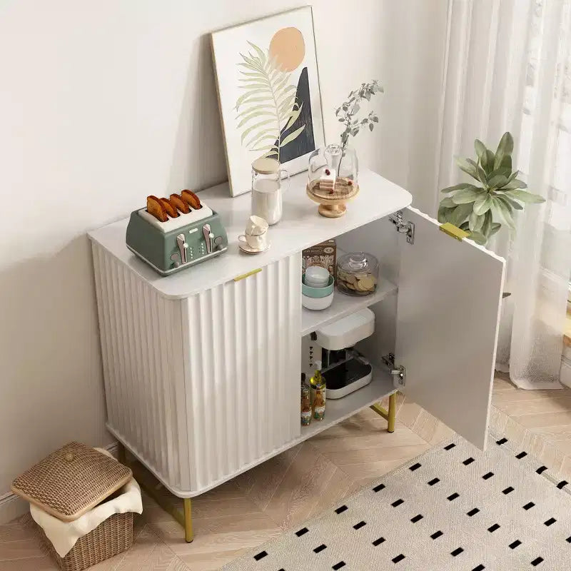 Mobile contenitore a 2 ante in MDF da 31,5" H con ripiani regolabili, colori assortiti, per adulti