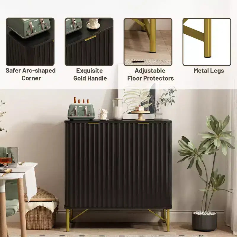 Mobile contenitore a 2 ante in MDF da 31,5" H con ripiani regolabili, colori assortiti, per adulti