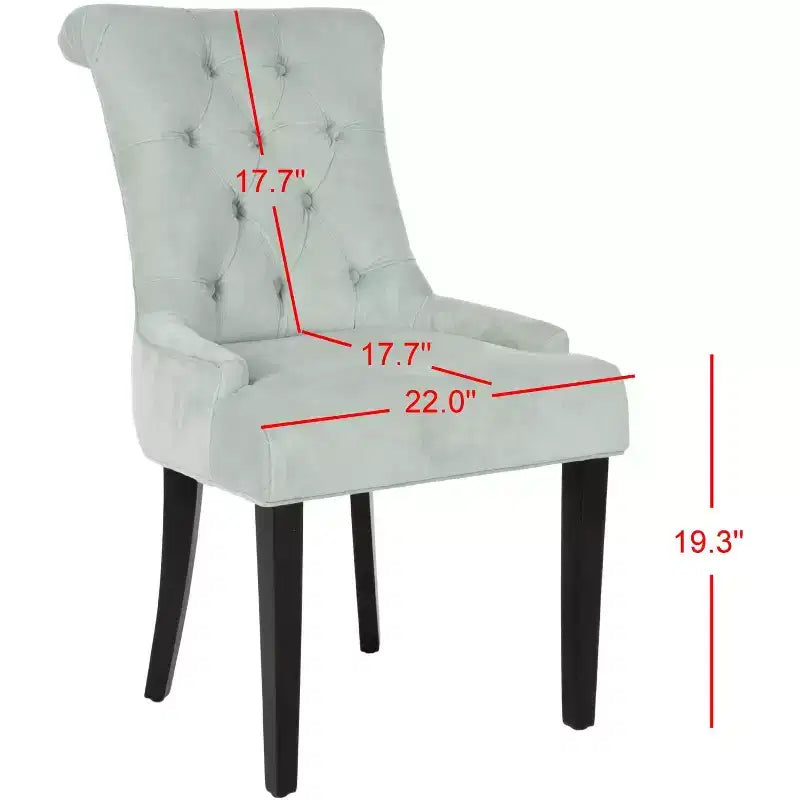 Sedia Laterale Imbottita Bowie 20 (Set di 2) - MCR4712 - Nera - Safavieh Couture