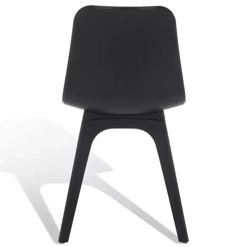 Sedie da pranzo in plastica stampata, set da 2 (Nero/Grigio/Bianco), posti a sedere 2
