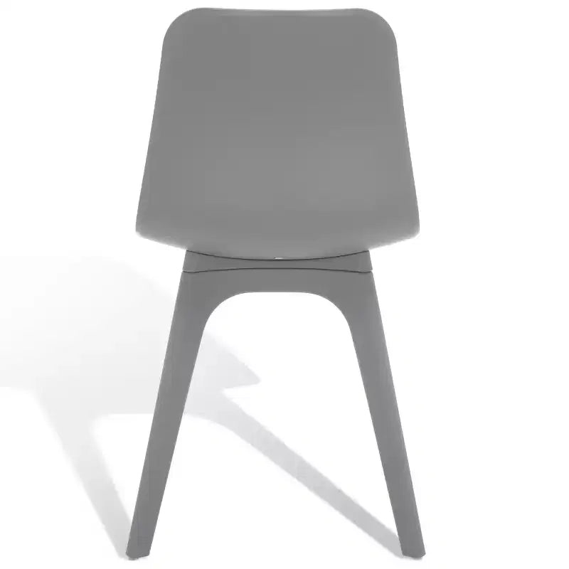 Sedie da pranzo in plastica stampata, set da 2 (Nero/Grigio/Bianco), posti a sedere 2