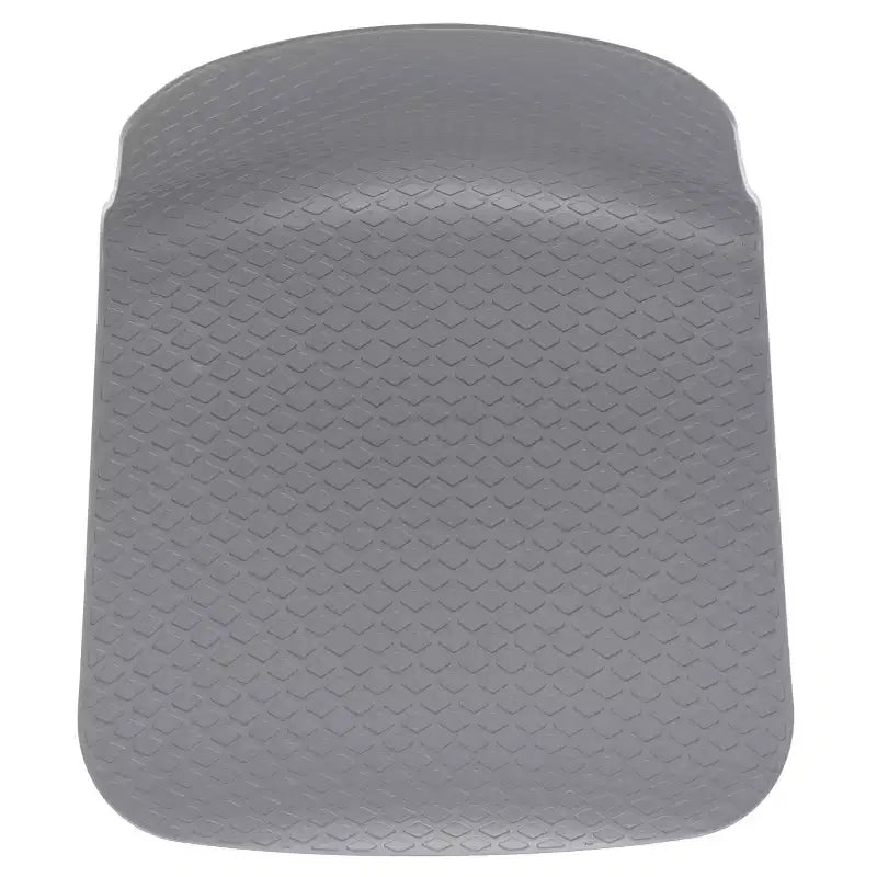 Sedie da pranzo in plastica stampata, set da 2 (Nero/Grigio/Bianco), posti a sedere 2