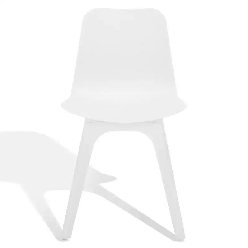 Sedie da pranzo in plastica stampata, set da 2 (Nero/Grigio/Bianco), posti a sedere 2
