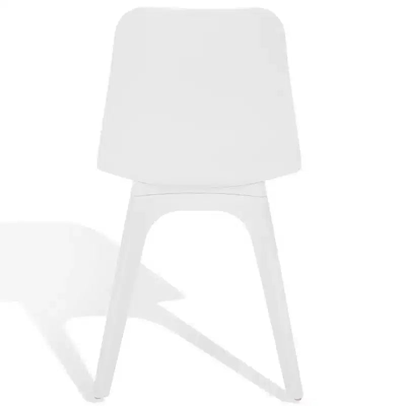 Sedie da pranzo in plastica stampata, set da 2 (Nero/Grigio/Bianco), posti a sedere 2