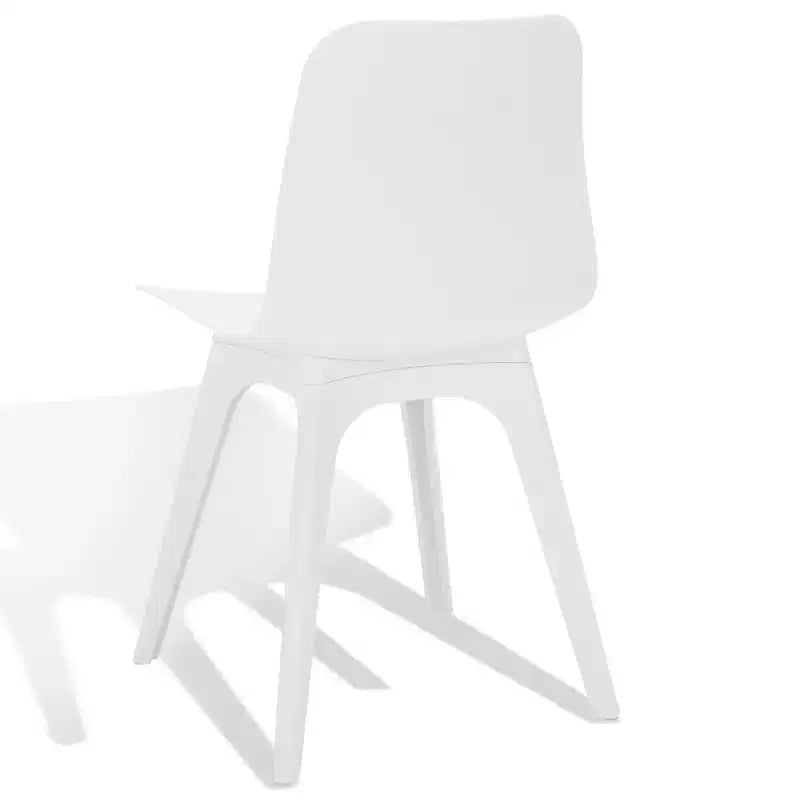 Sedie da pranzo in plastica stampata, set da 2 (Nero/Grigio/Bianco), posti a sedere 2
