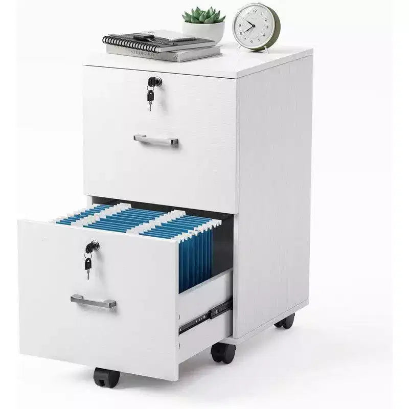 Classificatore verticale bianco a 2 cassetti