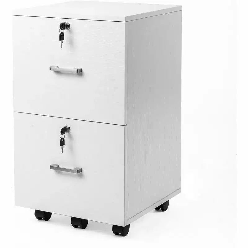 Classificatore verticale bianco a 2 cassetti