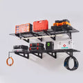 Scaffalatura da Garage in Metallo da Parete, Confezione da 2, 183 x 61 cm, Capacità Totale 454 kg