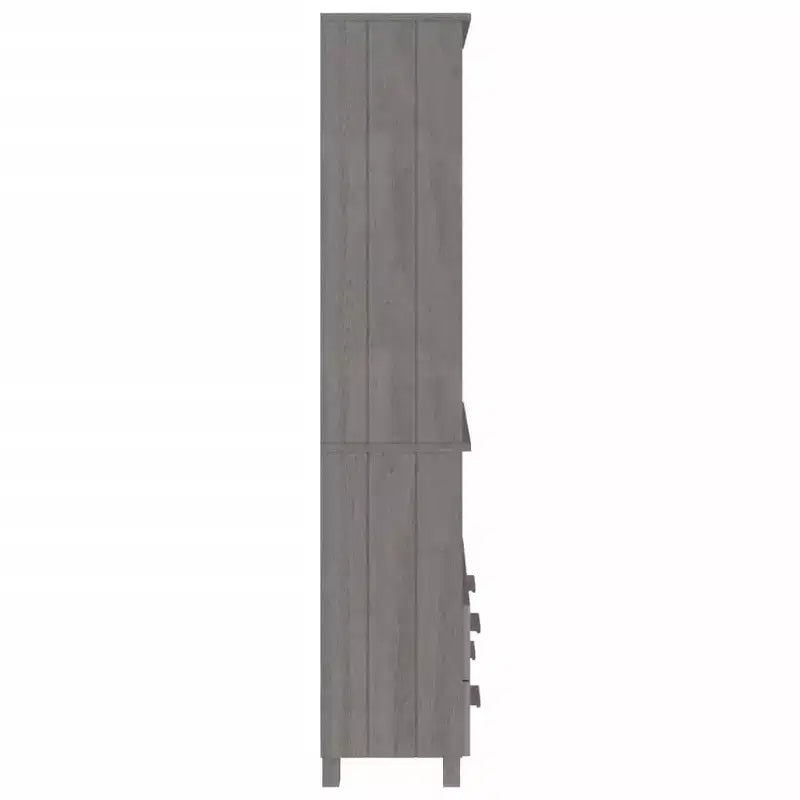 Credenza alta set da 2, multicolore, legno di pino