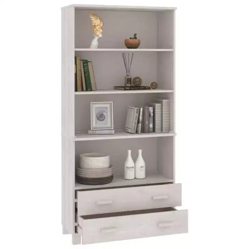 Credenza alta set da 2, multicolore, legno di pino