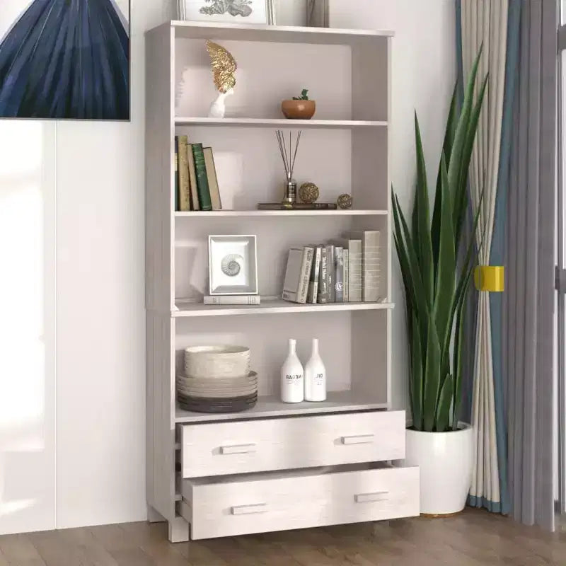 Credenza alta set da 2, multicolore, legno di pino