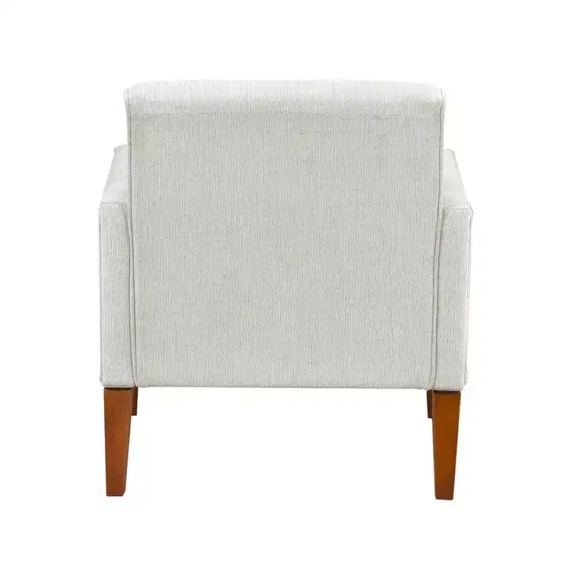 Poltrona imbottita in ciniglia con cuscino rimovibile, Beige/Grigio, 1 posto