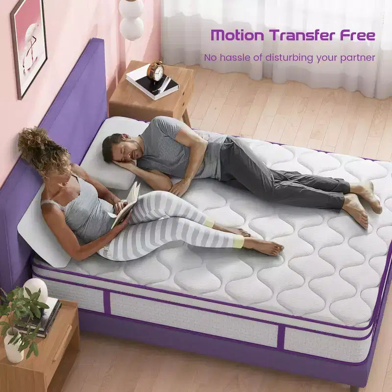 Materasso ibrido a molle insacchettate Euro Top da 30 cm - Singolo/Una piazza e mezza/Matrimoniale, 1-2 persone